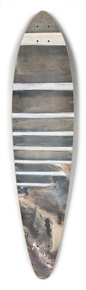 Otto Geigenberger - Drachenlochbrcke am Drackensteiner Hang 39.3 inch art pintail longboard deck Otto Geigenberger - Drachenlochbrcke am Drackensteiner Hang 39.3 inch art pintail longboard deck