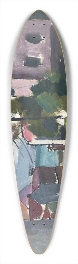 Otto Geigenberger - Gstadt am Chiemsee 39.3 inch art pintail longboard deck