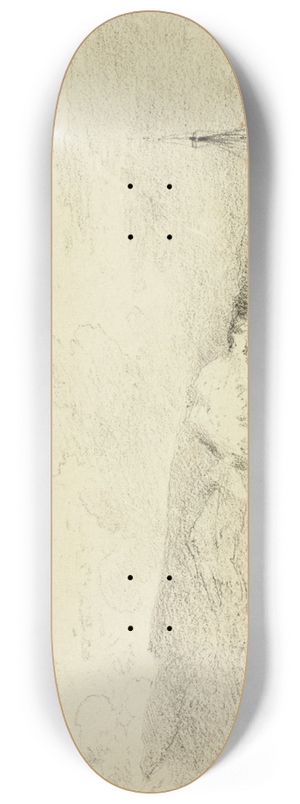 Copley Fielding - Dunbarton from the West 8.25 inch art skate deck