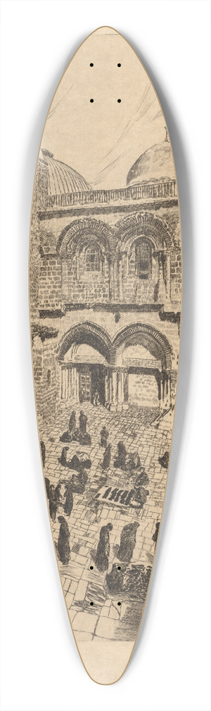Otto Henry Bacher - Grand Canal, Venice 39.3 inch art pintail longboard deck