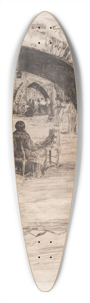Otto Henry Bacher - Net Makers 39.3 inch art pintail longboard deck