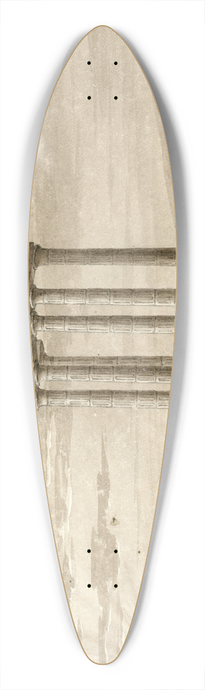 Otto Howen - Antieke Runes bij Talavera in Castillie 39.3 inch art pintail longboard deck Otto Howen - Antieke Runes bij Talavera in Castillie 39.3 inch art pintail longboard deck