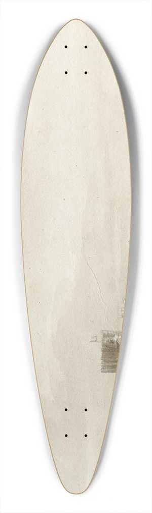 Otto Howen - Gezicht op het eiland Peniscola 39.3 inch art pintail longboard deck
