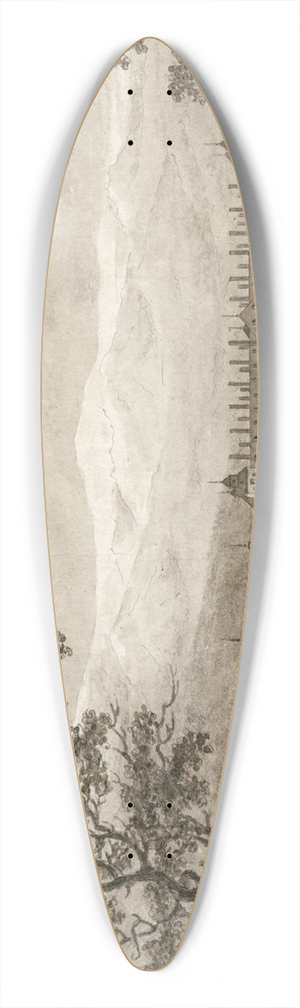 Otto Howen - Het Prado in Madrid 39.3 inch art pintail longboard deck
