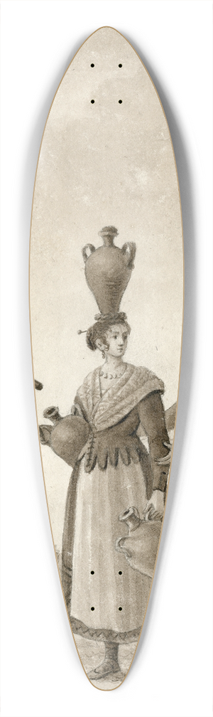 Otto Howen - Klederdrachten uit Aragon 39.3 inch art pintail longboard deck Otto Howen - Klederdrachten uit Aragon 39.3 inch art pintail longboard deck