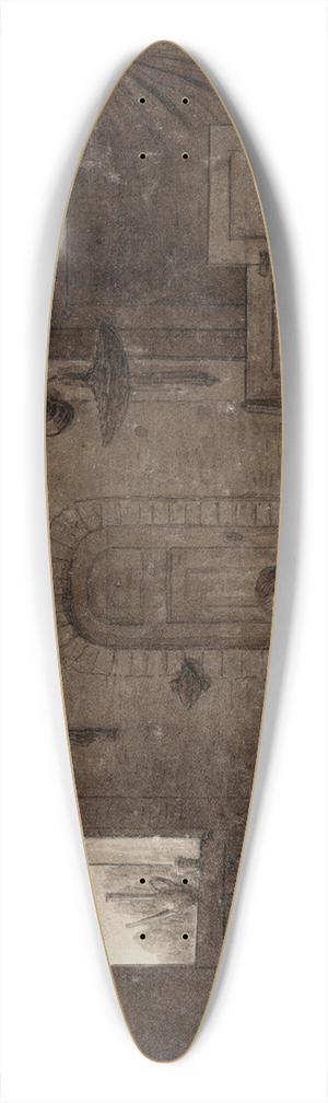 Otto Howen - Moeder zoogt kind in keukeninterieur 39.3 inch art pintail longboard deck