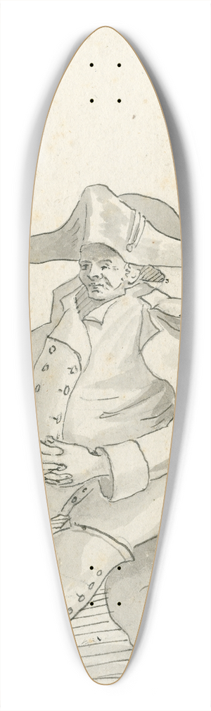 Otto Howen - Monsieur Mendizabel 39.3 inch art pintail longboard deck