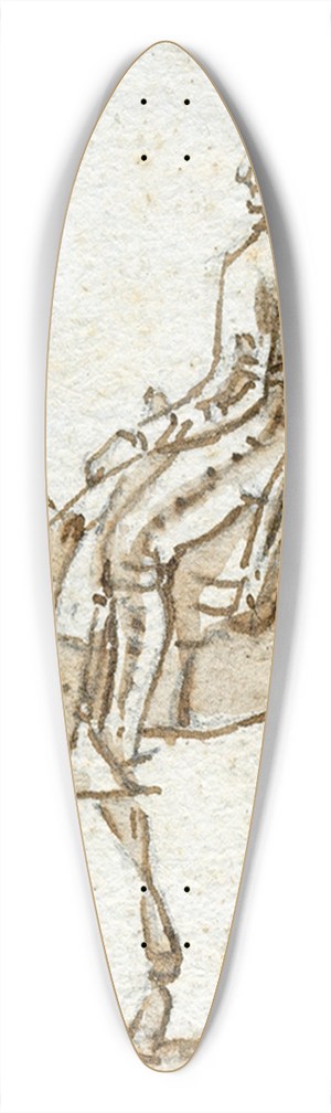 Otto Howen - Ruiters op ezels 39.3 inch art pintail longboard deck