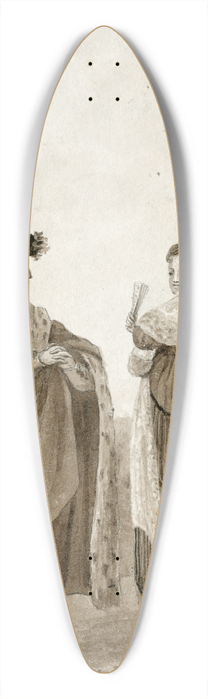 Otto Howen - Spaanse klederdracht 39.3 inch art pintail longboard deck