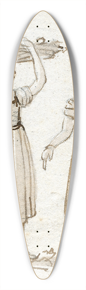 Otto Howen - Spaanse klederdracht 39.3 inch art pintail longboard deck
