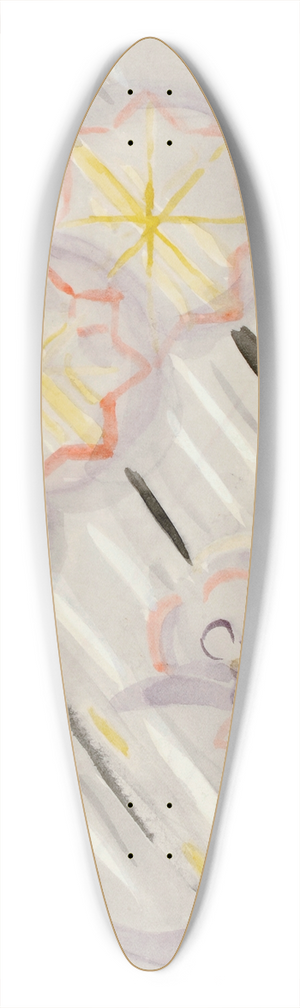 Otto Meyer-Amden - Tagebuchblatt III 39.3 inch art pintail longboard deck