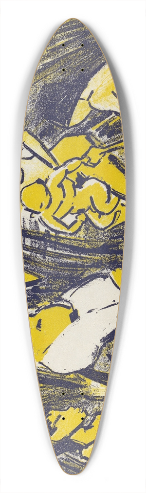 Otto Mueller - Finding of Moses (Auffindung des Moses) 39.3 inch art pintail longboard deck