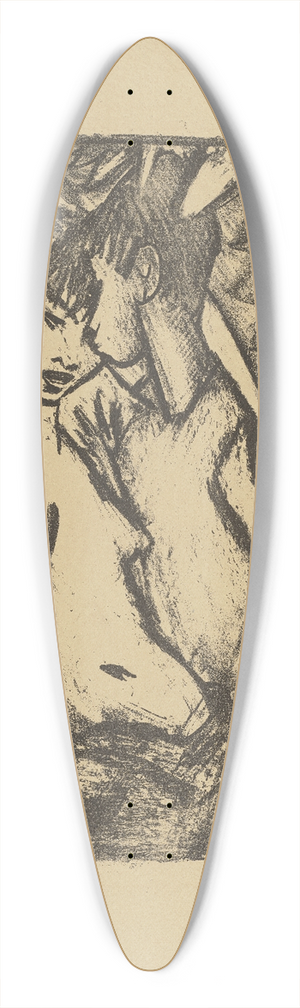 Otto Mueller - Liebespaar II 39.3 inch art pintail longboard deck