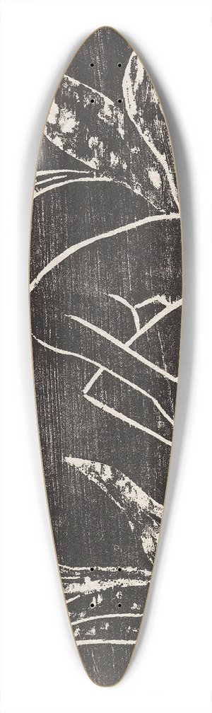 Otto Mueller - Mdchen zwischen Blattpflanzen (Mdchen im Schilf) 39.3 inch art pintail longboard deck