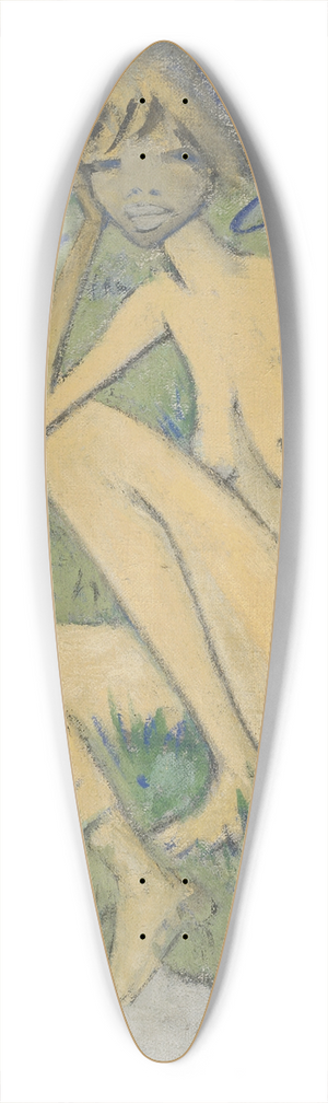 Otto Mueller - Sitzender Akt in Landschaft 39.3 inch art pintail longboard deck