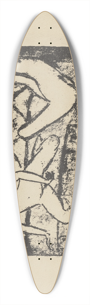 Otto Mueller - Zwei auf dem Sofa sitzende Mdchen 39.3 inch art pintail longboard deck