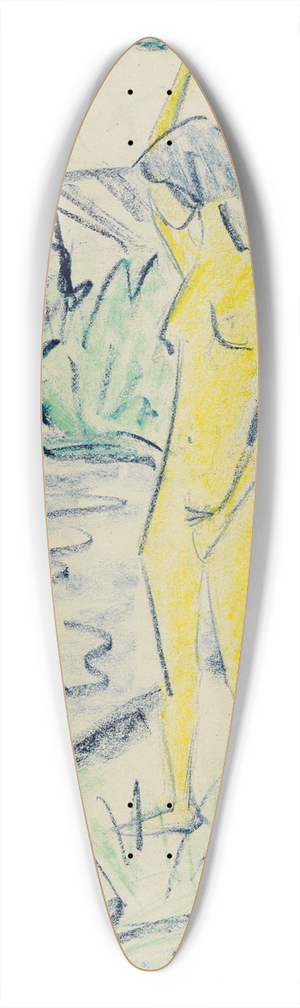 Otto Mueller - Zwei badende Mdchen 39.3 inch art pintail longboard deck