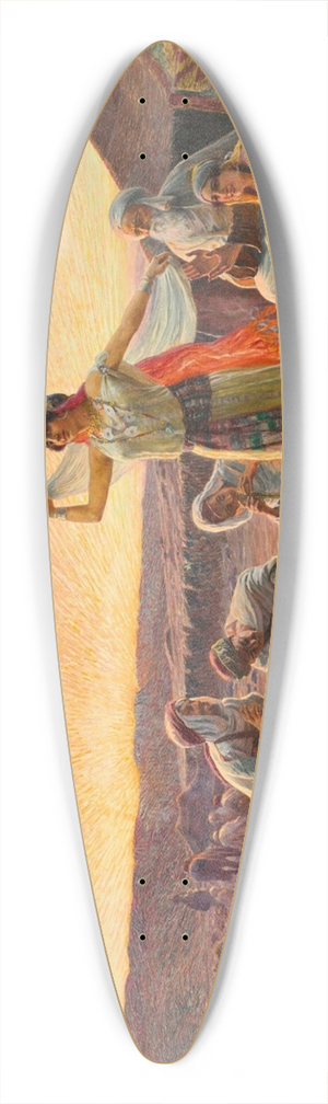 Otto Pilny - Dance in the Desert 39.3 inch art pintail longboard deck