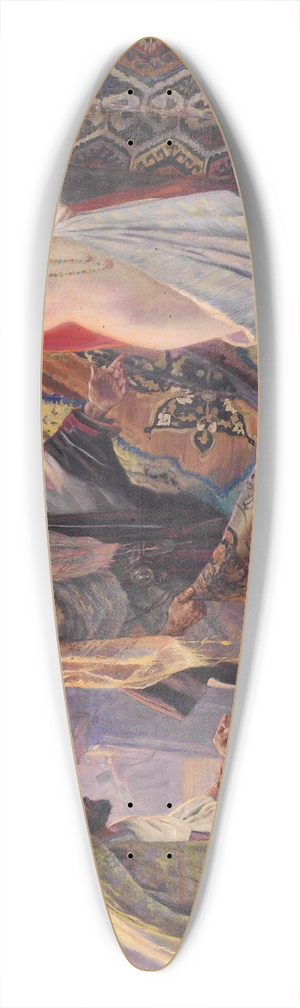 Otto Pilny - Sklavenhndler 39.3 inch art pintail longboard deck Otto Pilny - Sklavenhndler 39.3 inch art pintail longboard deck
