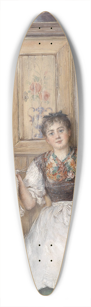 Otto Piltz - Idylle in der Stube 39.3 inch art pintail longboard deck