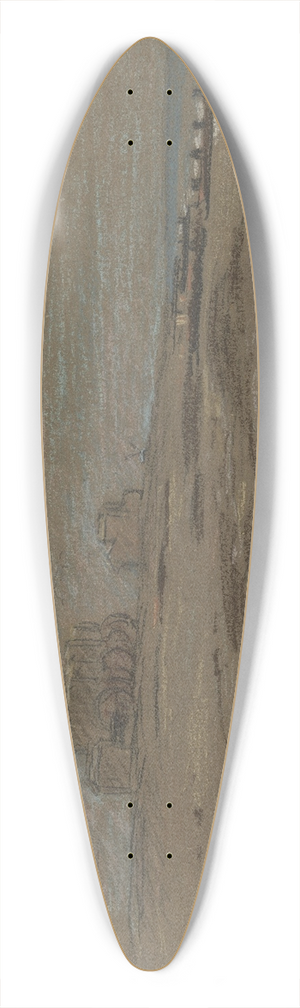 Otto Scholderer - Ansicht der Kste von Littlehampton 39.3 inch art pintail longboard deck