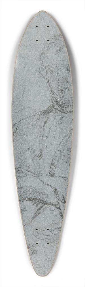 Otto Scholderer - Bildnis Luise Scholderer 39.3 inch art pintail longboard deck