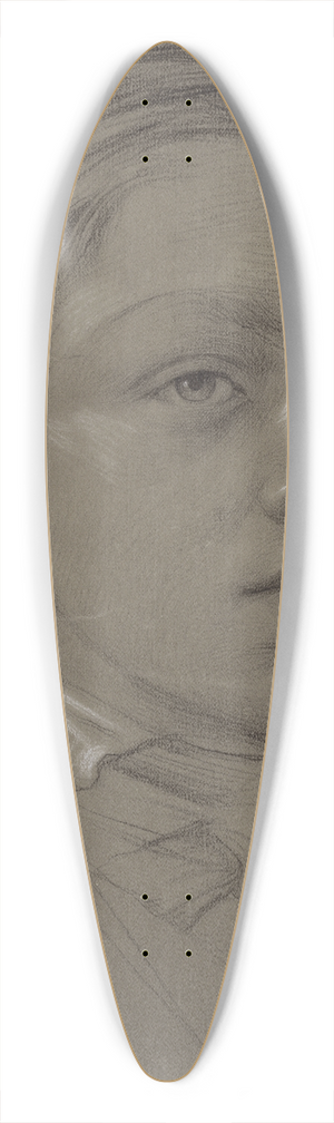 Otto Scholderer - Kinderbildnis des Wilhelm Amandus Beer 39.3 inch art pintail longboard deck