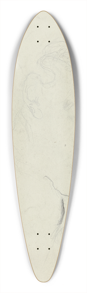 Otto Scholderer - Kopf eines jungen Mdchens im Profil nach rechts 39.3 inch art pintail longboard deck