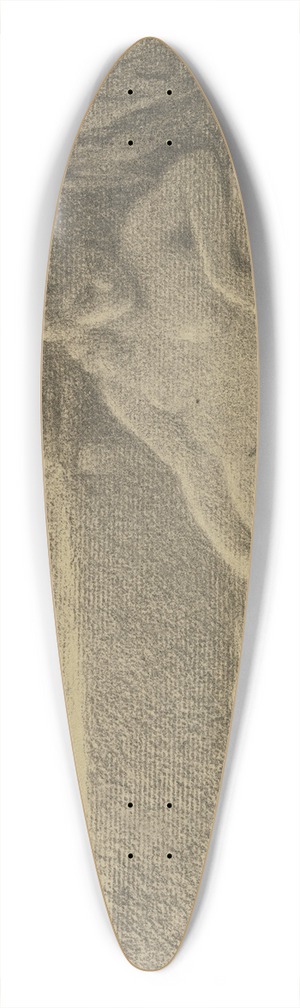 Otto Scholderer - Liegender weiblicher Akt mit Katze 39.3 inch art pintail longboard deck