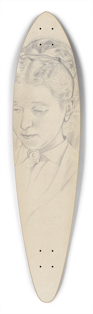 Otto Scholderer - Luise Scholderer, im Lehnstuhl sitzend 39.3 inch art pintail longboard deck