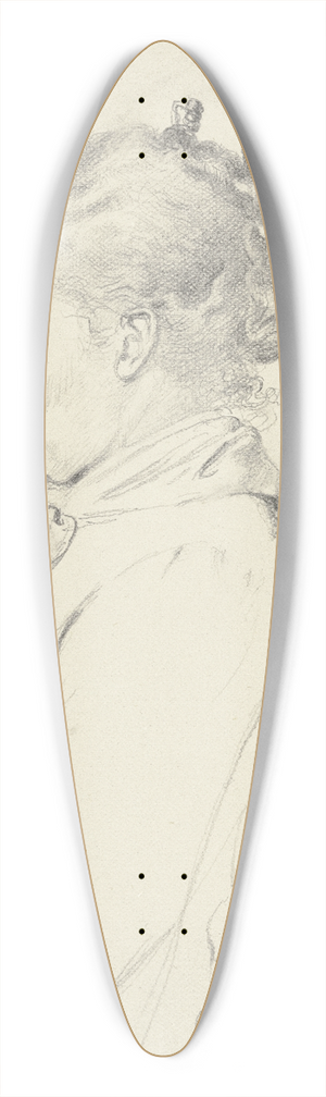 Otto Scholderer - Luise Scholderer im Profil nach links, lesend 39.3 inch art pintail longboard deck