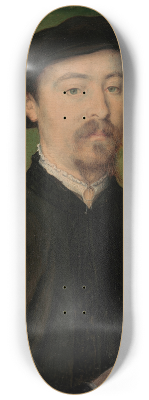 Corneille de Lyon - Portrait of a Man with Gloves 8.25 inch art skate deck Corneille de Lyon - Portrait of a Man with Gloves 8.25 inch art skate deck