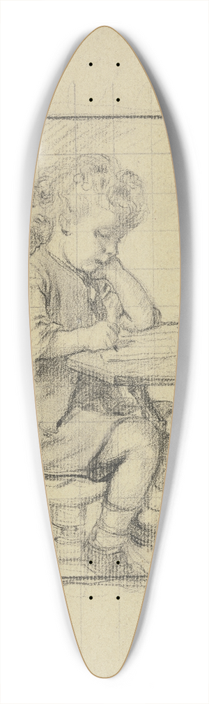 Otto Scholderer - Schreibender Knabe nach rechts 39.3 inch art pintail longboard deck
