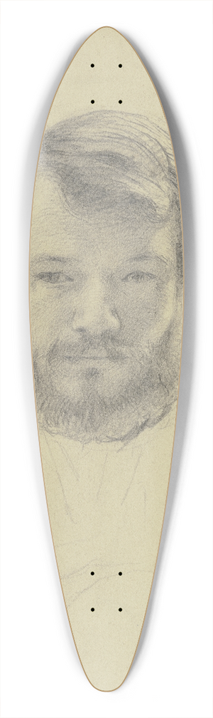 Otto Scholderer - Selbstbildnis des Knstlers 39.3 inch art pintail longboard deck