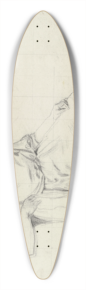 Otto Scholderer - Sitzende aus der Vorbereitung zum Kostmball 39.3 inch art pintail longboard deck