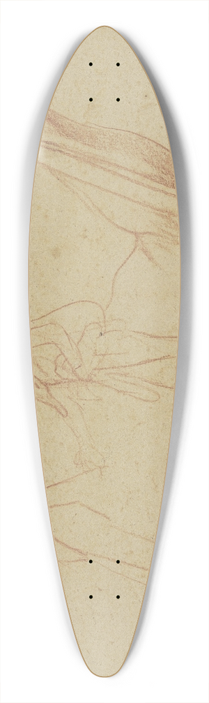 Otto Scholderer - Studienblatt; Der Heilige Christophorus 39.3 inch art pintail longboard deck