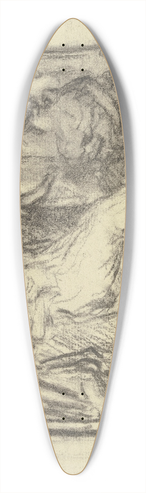 Otto Scholderer - Vorbereitung zum Kostmball 39.3 inch art pintail longboard deck