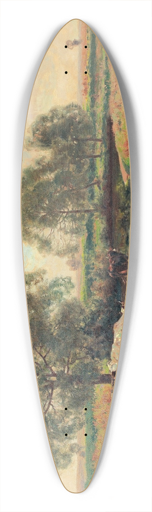 Otto Strtzel - Khe am Bachufer 39.3 inch art pintail longboard deck