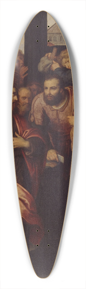Otto van Veen - The Calling of Matthew 39.3 inch art pintail longboard deck