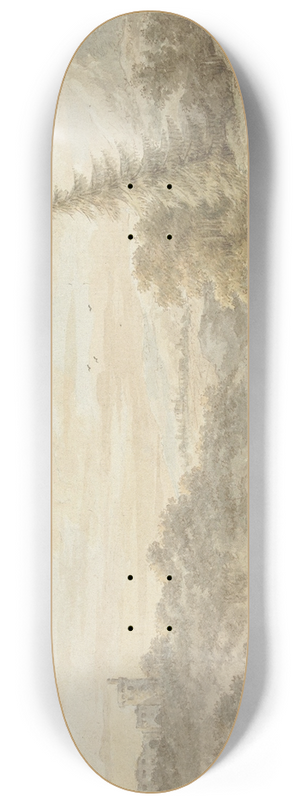 Cornelis Buys - Rivierlandschap 8.25 inch art skate deck