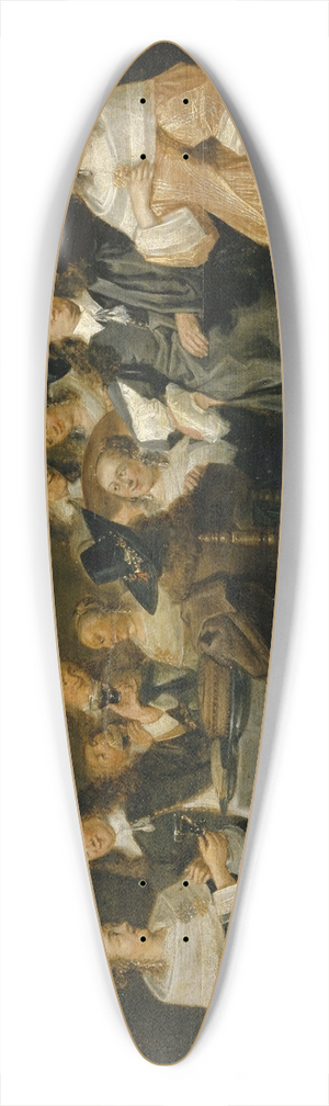 Palamedes Palamedesz - Company at Table 39.3 inch art pintail longboard deck