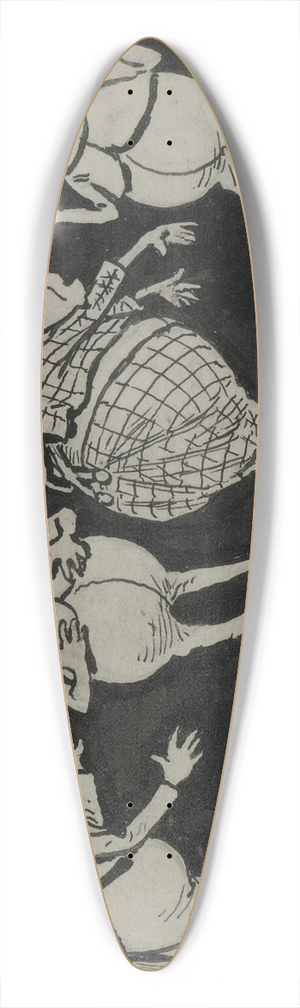 Palmer Cox - Four Brownies 39.3 inch art pintail longboard deck