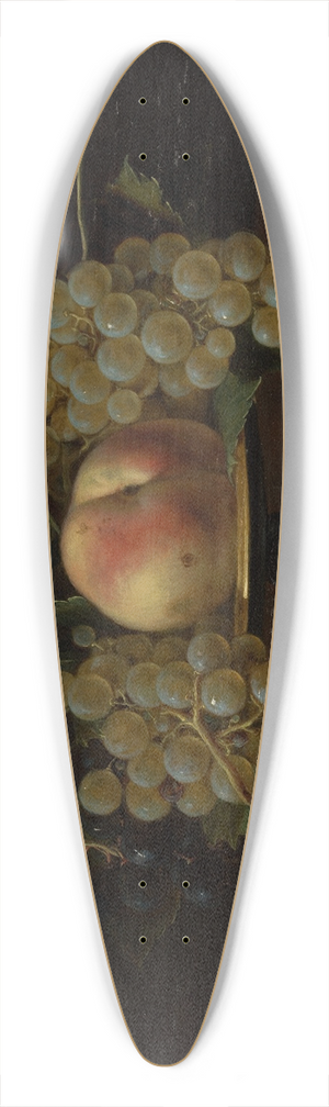 Panfilo Nuvolone - Still Life of Grapes and Peaches 39.3 inch art pintail longboard deck