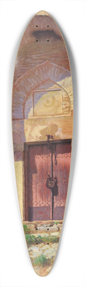 Panos Terlemezian - Entrance to the Mosque 39.3 inch art pintail longboard deck