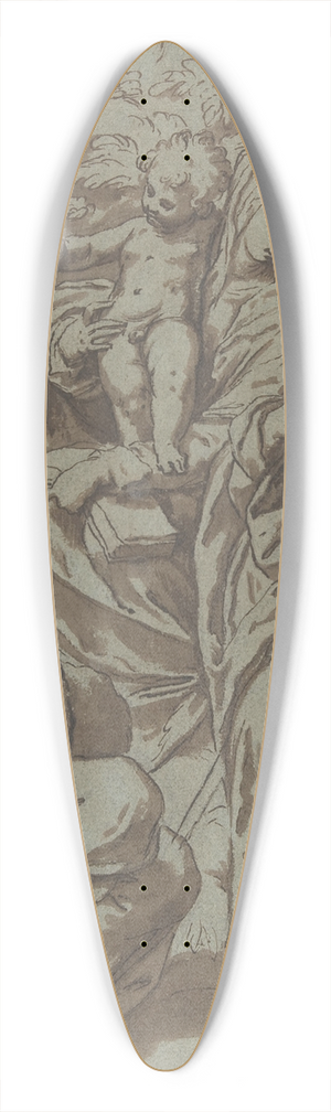 Paolo Farinati - Virgin and Child with Saint John the Baptist and Saint Paul 39.3 inch art pintail longboard deck