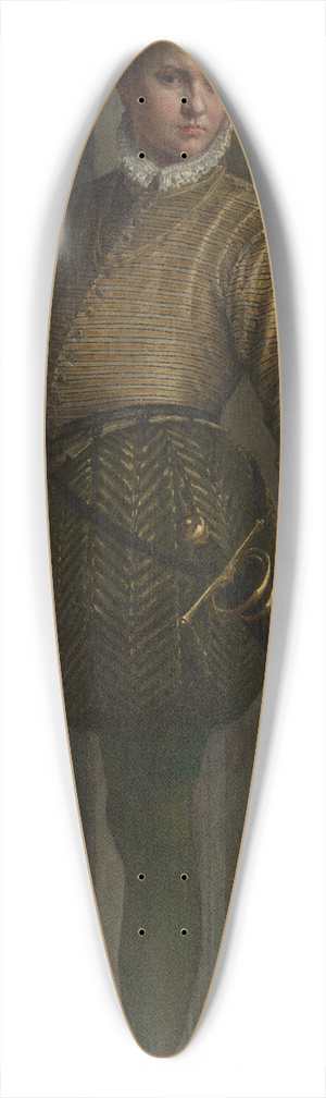 Paolo Veronese - Boy with a Greyhound 39.3 inch art pintail longboard deck