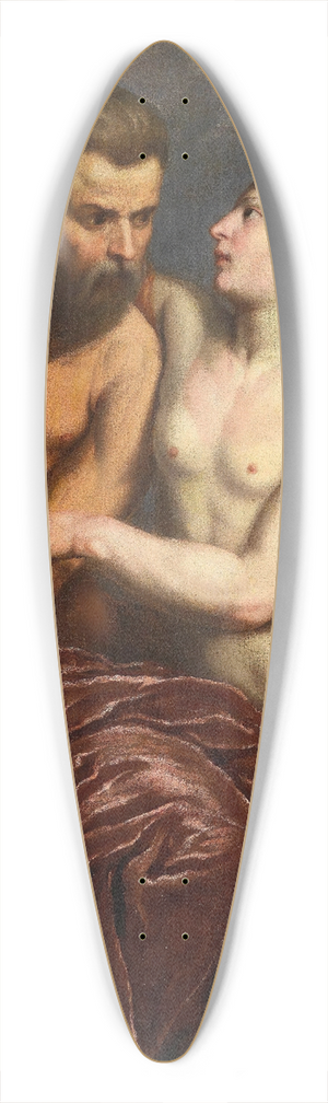 Paris Bordone - Neptune And Amphitrite 39.3 inch art pintail longboard deck
