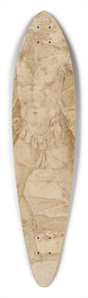Parmigianino - David with the Head of Goliath 39.3 inch art pintail longboard deck