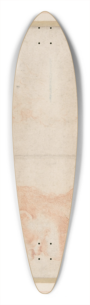Parmigianino - Head of a Bearded Man in Profile to Left, possibly the Portrait of the Poet Giorgio Anselmi 39.3 inch art pintail longboard deck