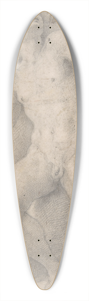 Parmigianino - Seated Figure of Mercury 39.3 inch art pintail longboard deck